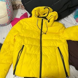 Bright yellow superdry